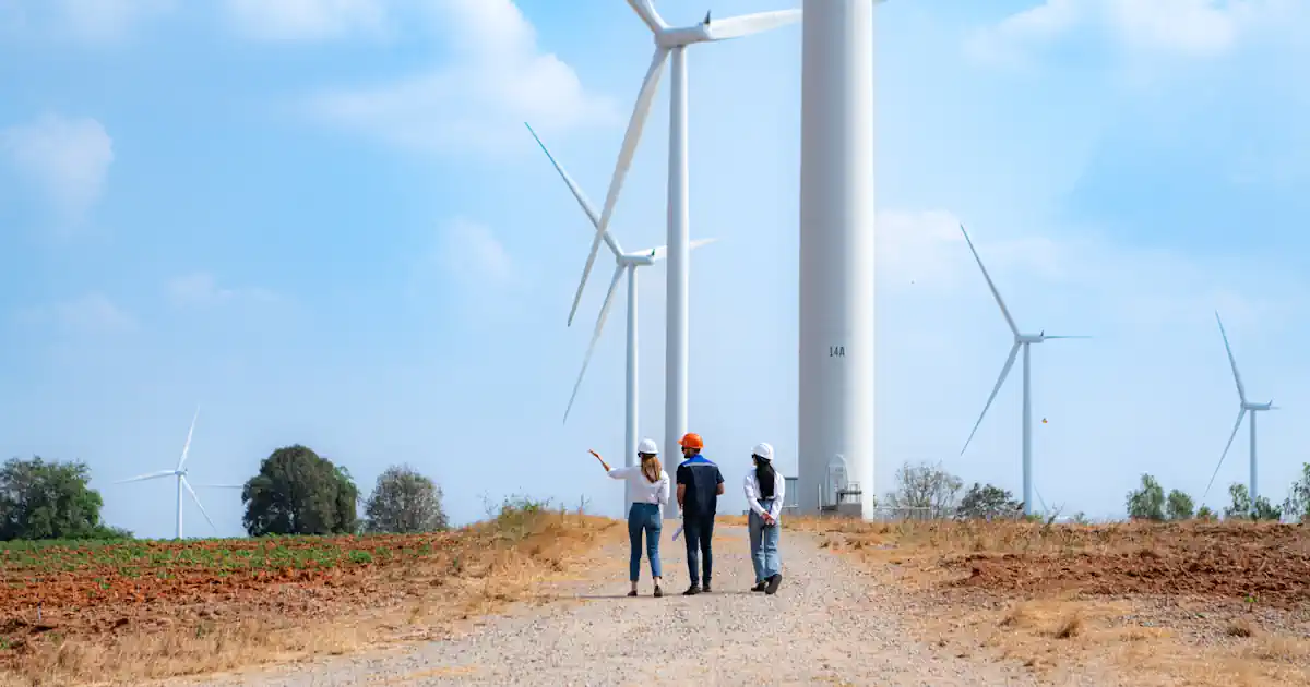 Bürgerenergie Windpark - symbolisch