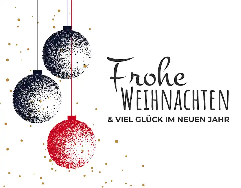 Frohe Weihnachten & viel Glück im neuen Jahr