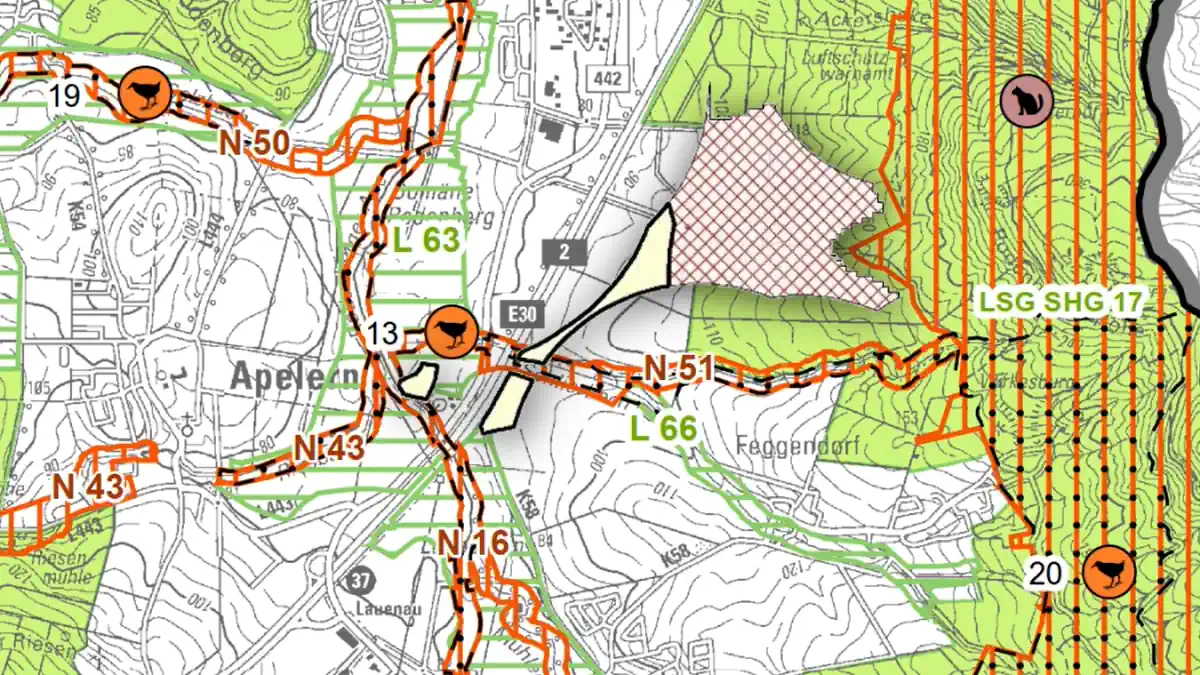 Landschaftsrahmenplan und Windenergie Rodenberg - Ausschnitt