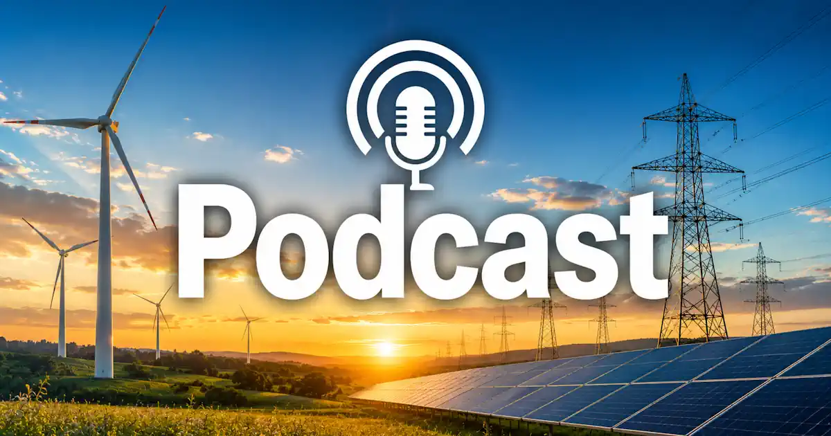 Podcast - Erneuerbare im Sonnenuntergang