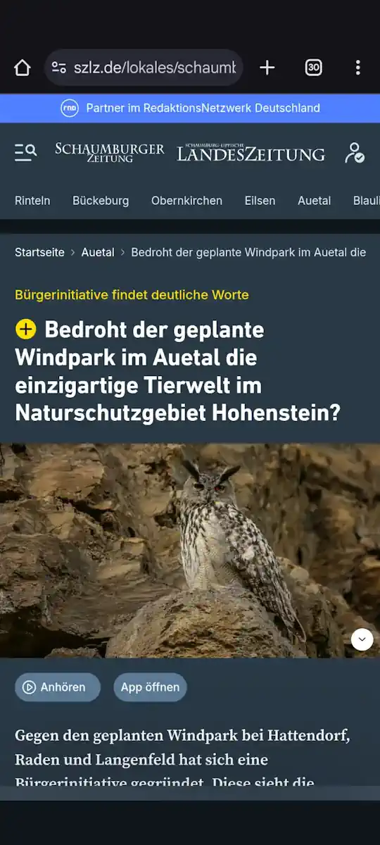 Screenshot szlz.de