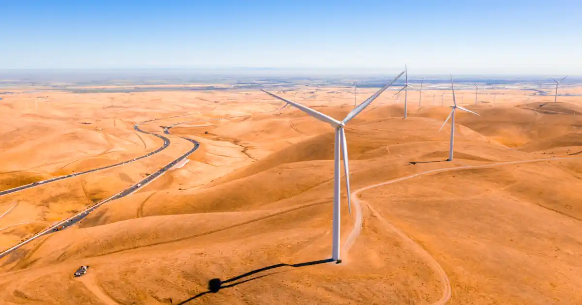 Windpark im Sand